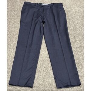 Peter Millar Wool Dress Pants Mens 40R (40x31) Blue Slacks Golf